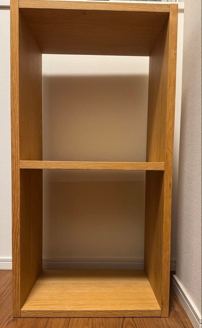 スタッキングシェルフ　２段　オーク材