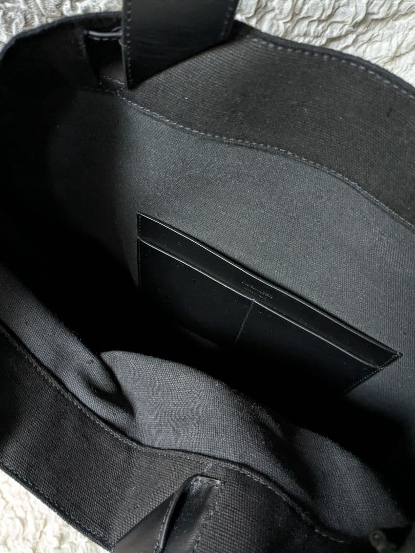 JIL SANDER ジルサンダー◆グランデ キャンバス トートバッグ 黒◆新品