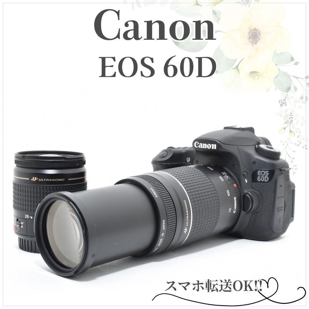 ショット数少✨迫力の超望遠✨Canon EOS 60D✨ダブルレンズ 一眼レフ
