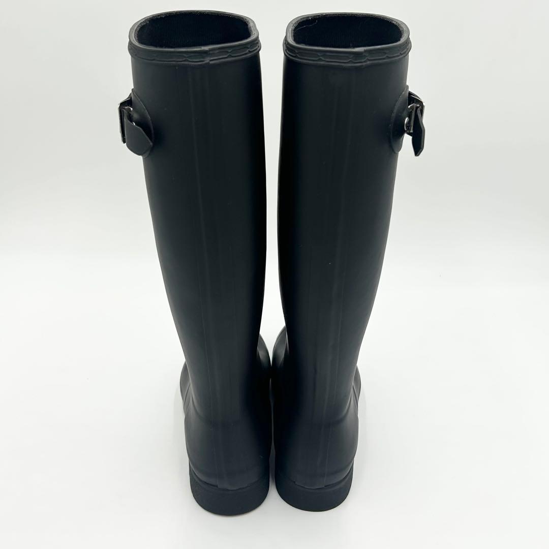 HUNTER ハンター レインロングブーツ ブラック 長靴 24cm 箱付き
