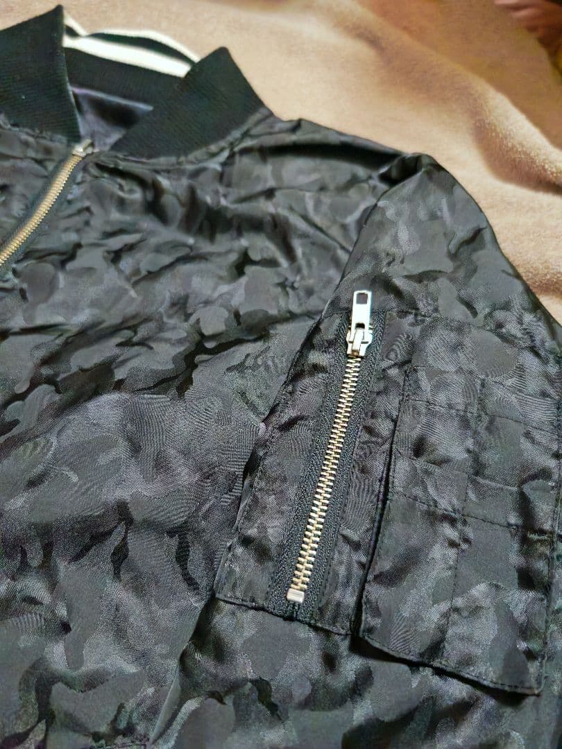 絡繰魂 2面用 日本限定 スカジャンとMA−1 レーヨン unisex　サテン