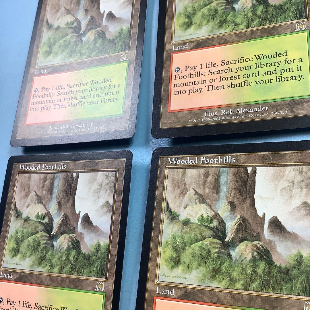 樹木茂る山麓/Wooded Foothills ONS英語4枚セット