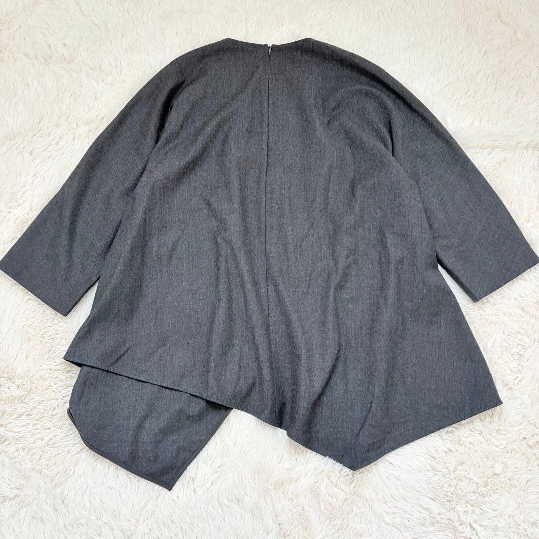 美品✨エンフォルド　ENFOLD アシンメトリーウールブラウス　シャツ　日本製