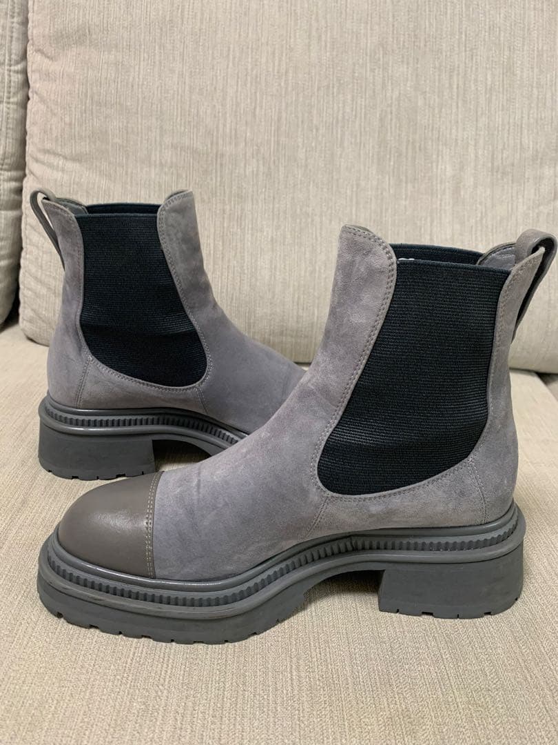 シャネル CHANEL ショートブーツ サイドゴアブーツ ココマーク 38サイズ