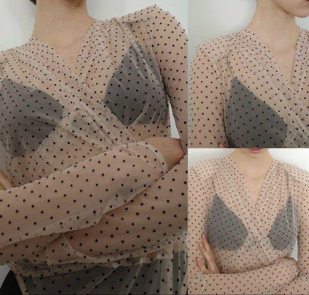 CLANE SHEER DRAPE BODYSUITS MIX サイズ1