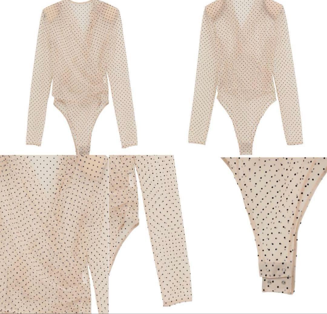 CLANE SHEER DRAPE BODYSUITS MIX サイズ1