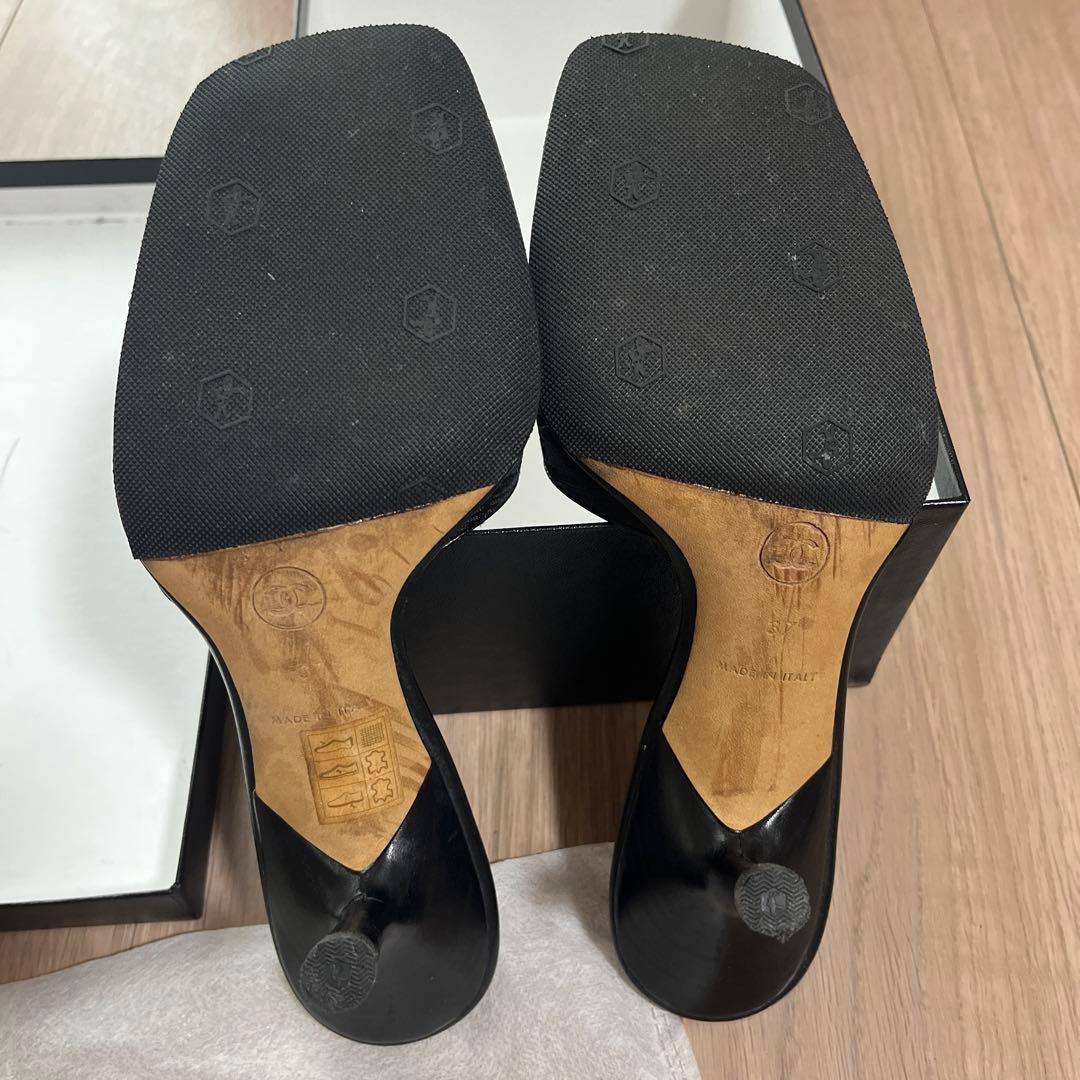 CHANEL ブラック ミュール 箱・保存袋付き