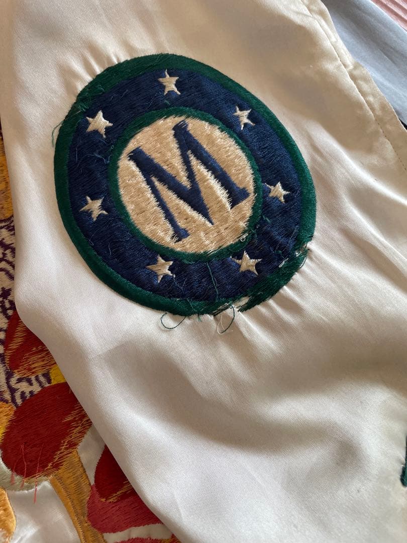 TAILOR スカジャン Lサイズ ピンク・シルバーらリバーシブル