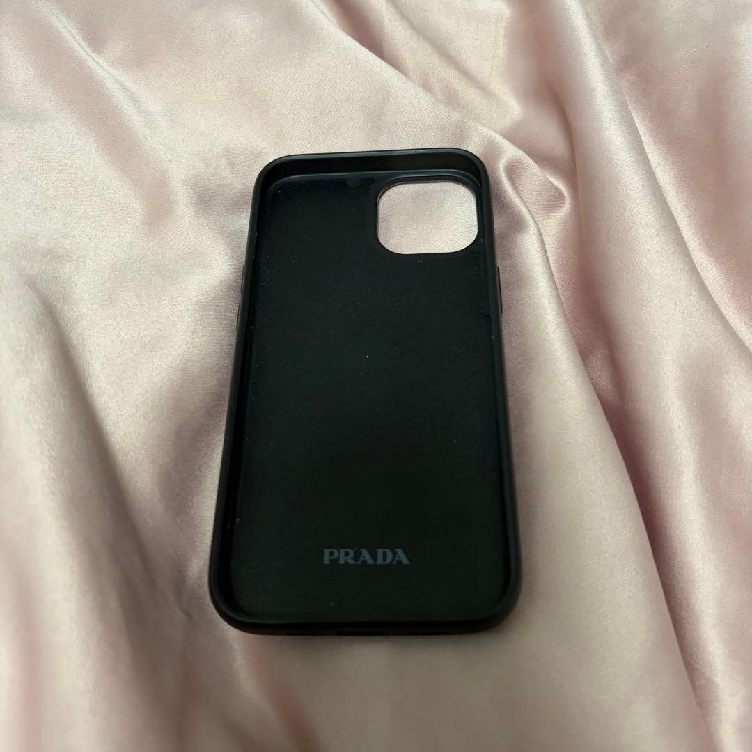 【PRADA】iPhone 13 14 ラインストーンケース　箱付き