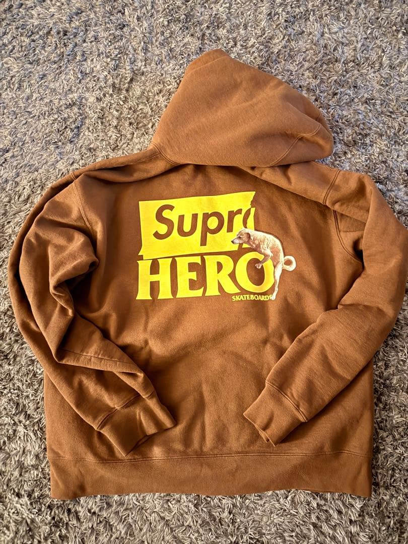 Supreme antiheroブラウン パーカー