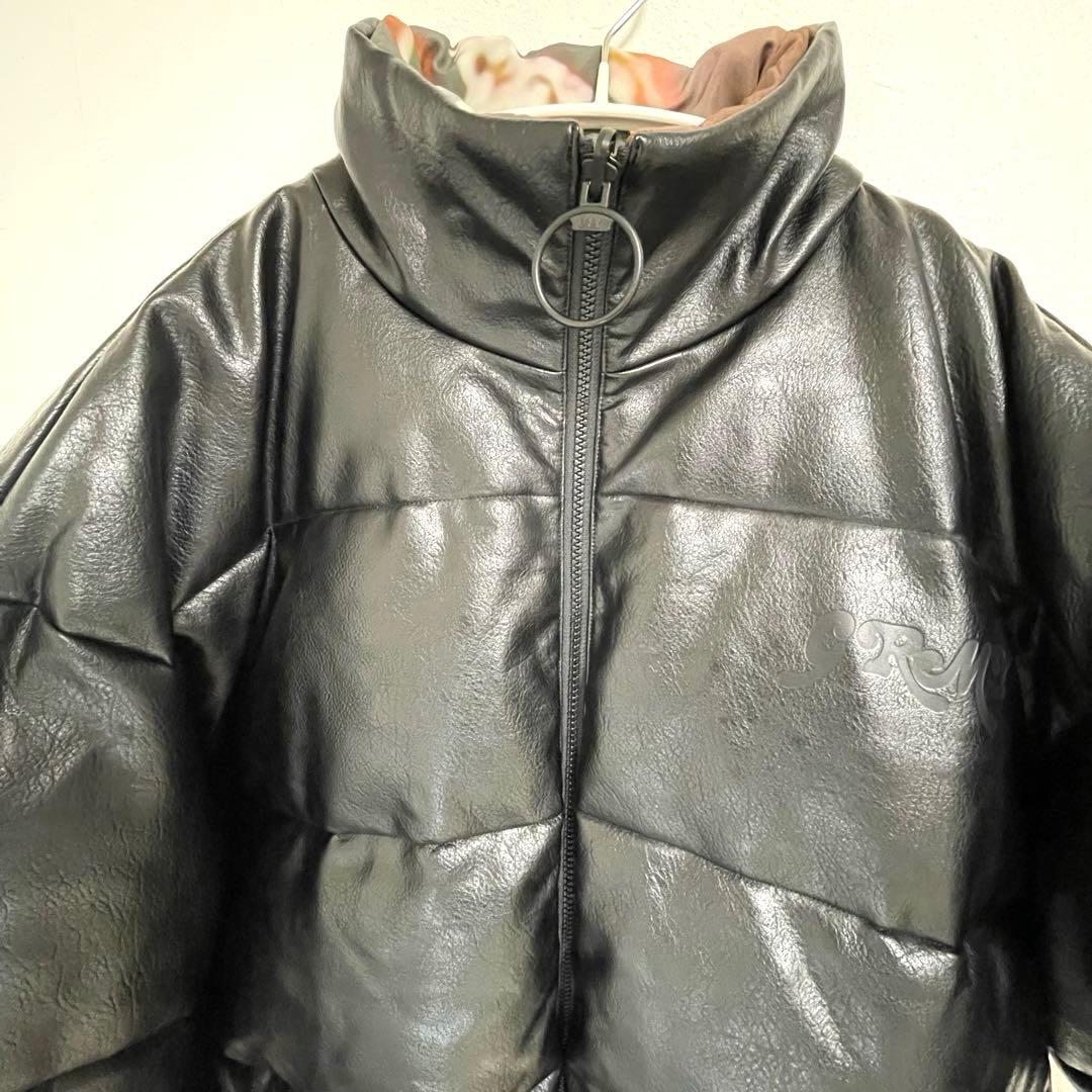 GRIMEY GRMY リバーシブル パフジャケット L ブラック 総柄