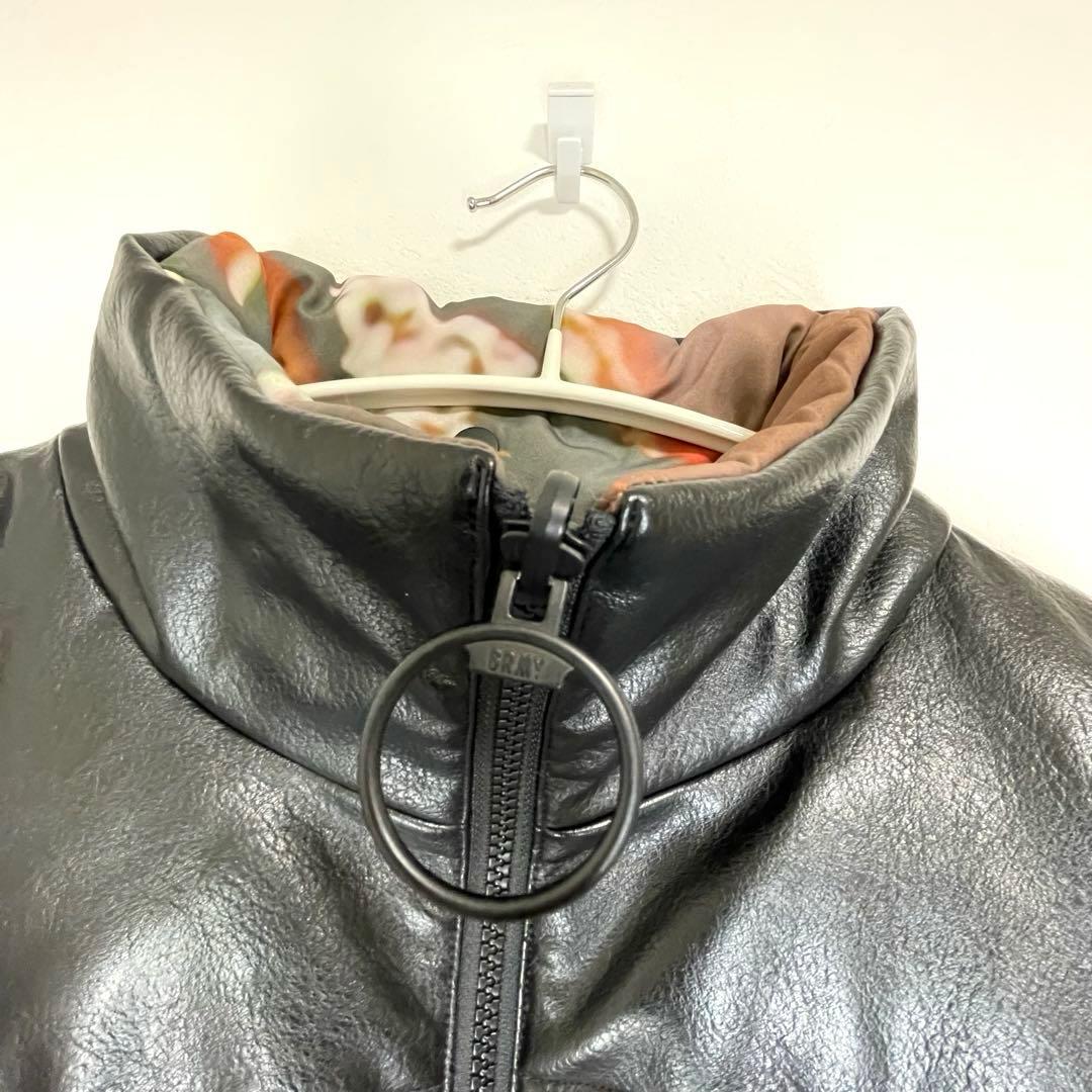 GRIMEY GRMY リバーシブル パフジャケット L ブラック 総柄