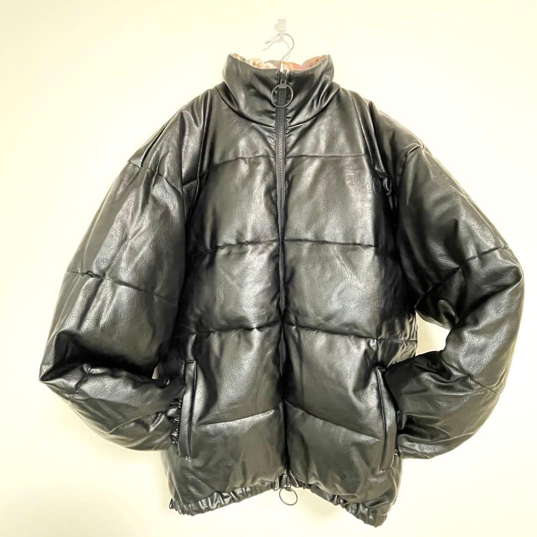 GRIMEY GRMY リバーシブル パフジャケット L ブラック 総柄