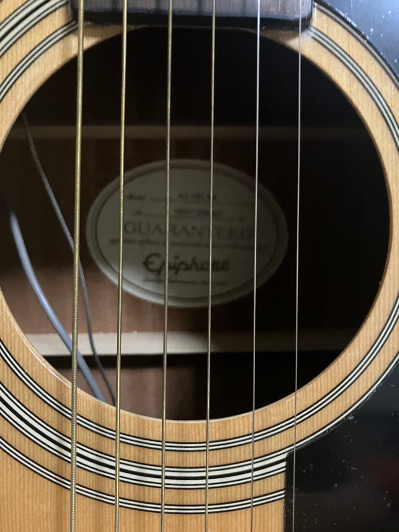 エピフォン　AJ-100NA 改FISHMANエレアコ ソフトケース付