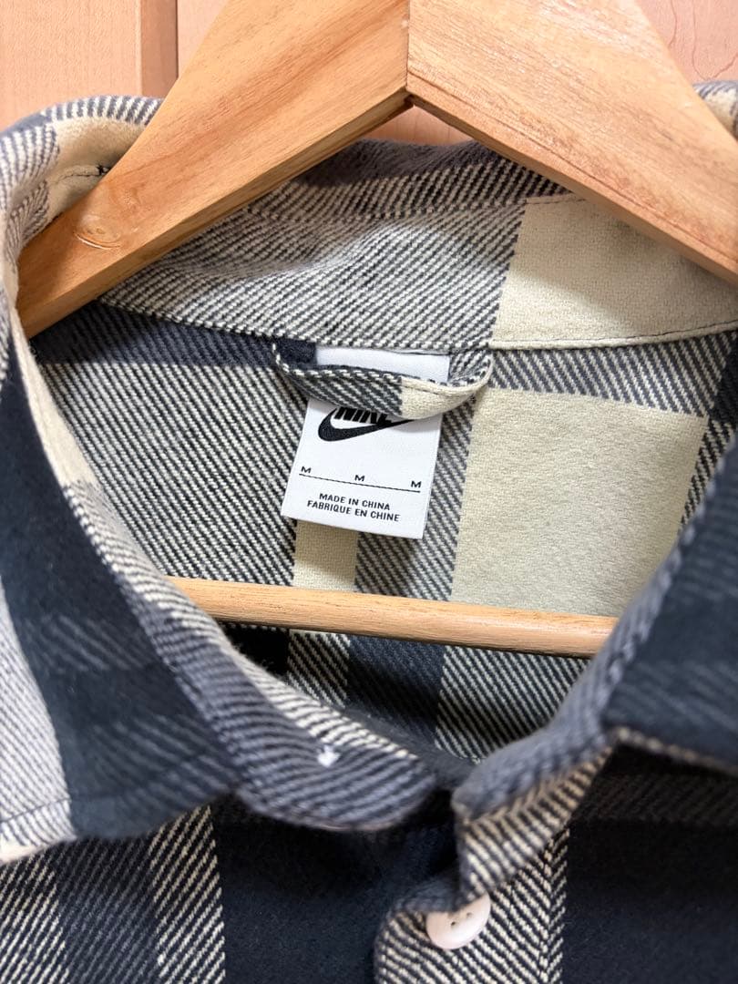 Nike チェック柄フランネルシャツ Mサイズ