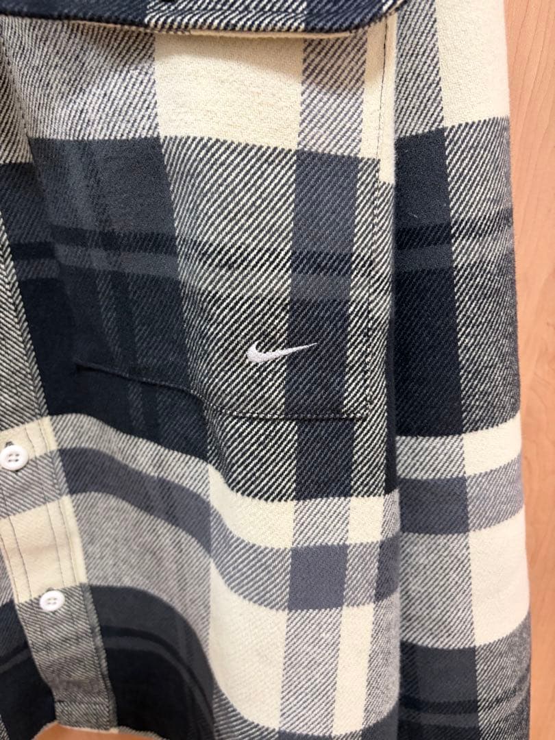 Nike チェック柄フランネルシャツ Mサイズ