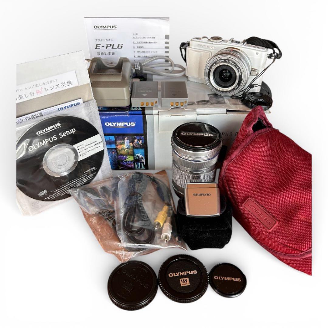【動作確認済み】OLYMPUS PEN Lite E-PL6 本体と付属品