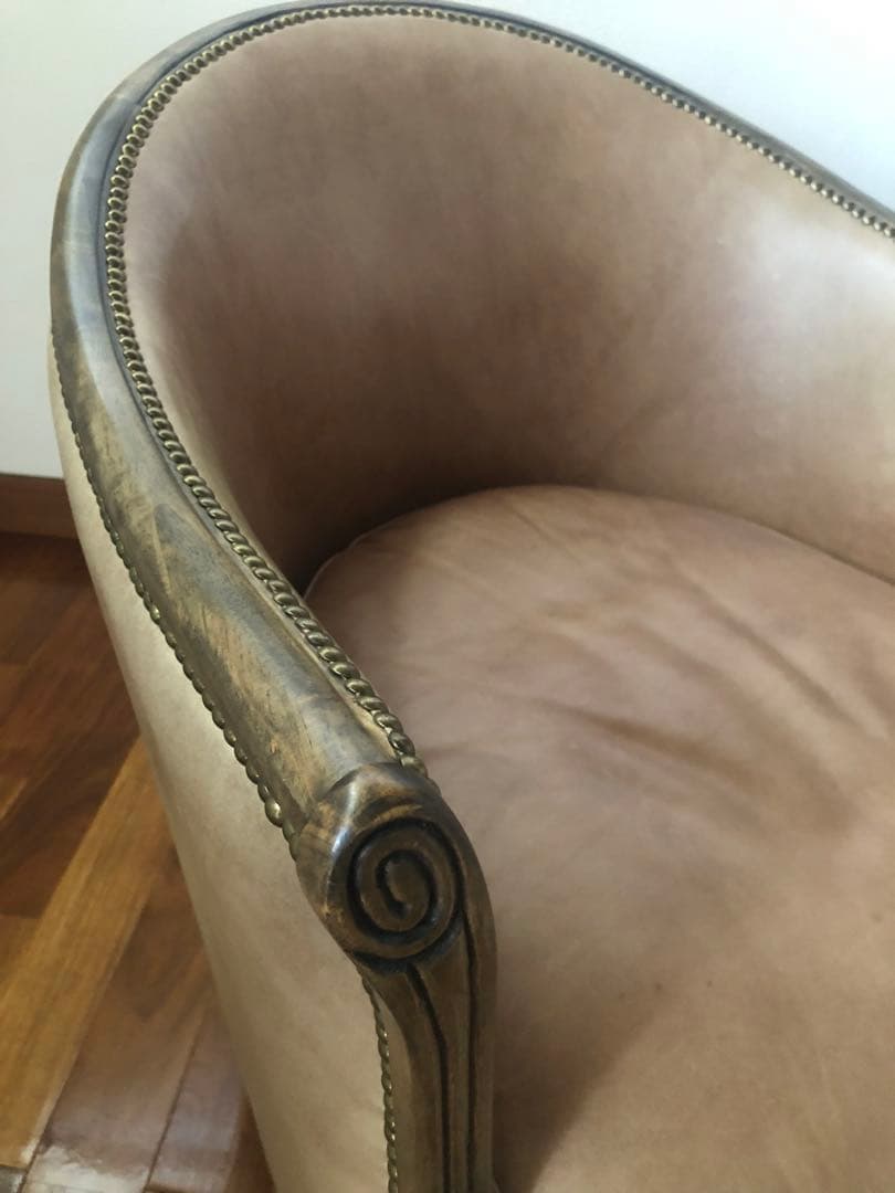 HALO 1人掛けソファー 天然皮革ベージュ系 TIMELESS COMFORT