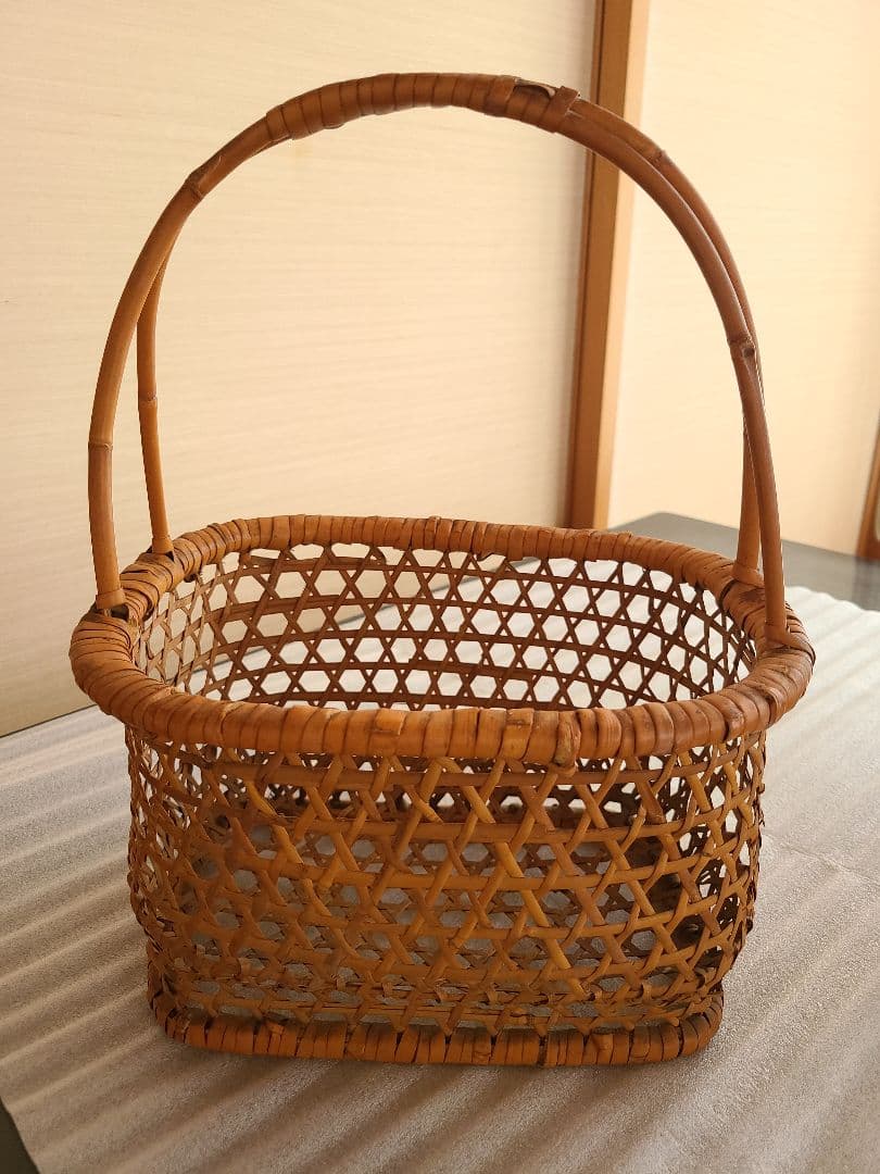 昭和レトロ　収穫かご　買い物かご　2点セット