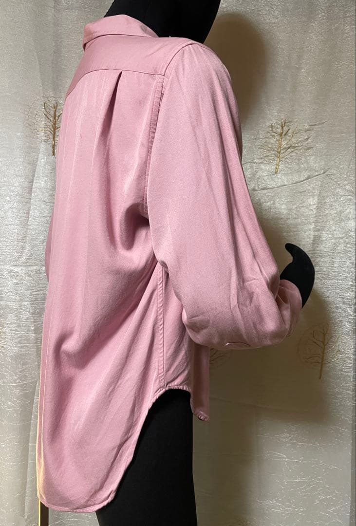 60's チェリーピンクレーヨンシャツ