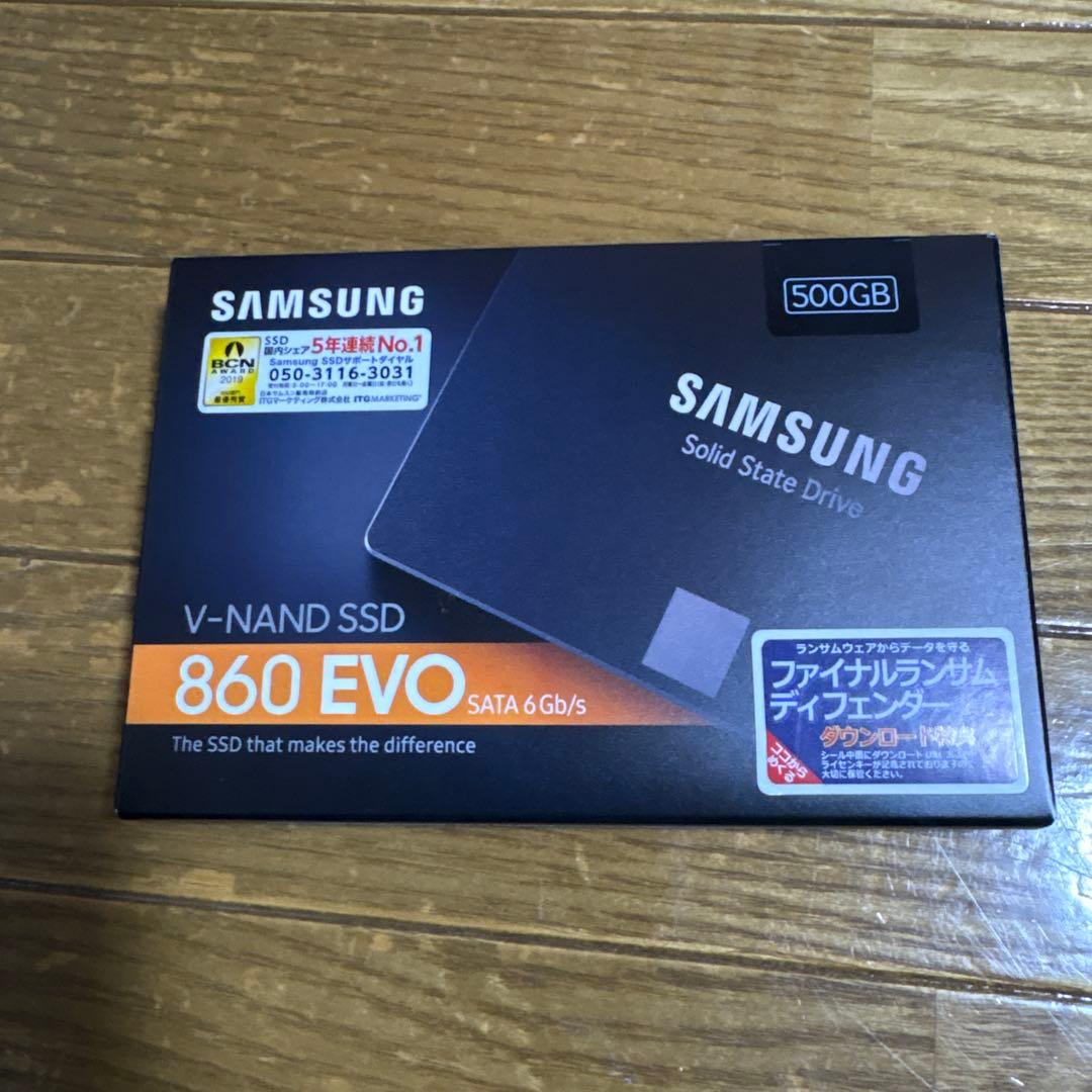 未使用新品 Samsung 860 EVO 500GB SSD SATA 2.5