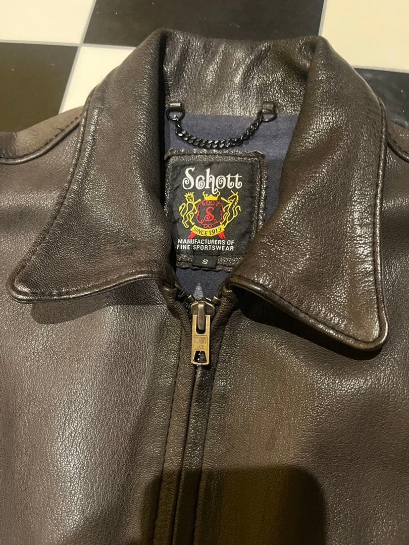 Schott レザージャケット　ヴィンテージ　Sサイズ