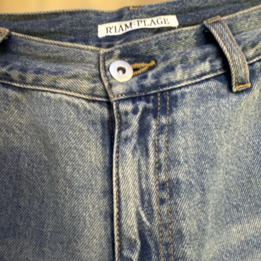 2025年　Plage R’IAM straight WIDE デニム 38