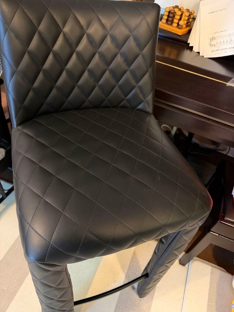 美品×1moooi モーイ モンスター カウンターチェア 椅子 黒