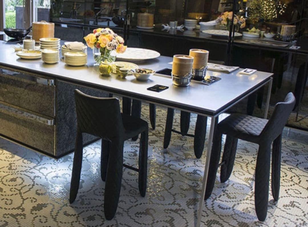 美品×1moooi モーイ モンスター カウンターチェア 椅子 黒