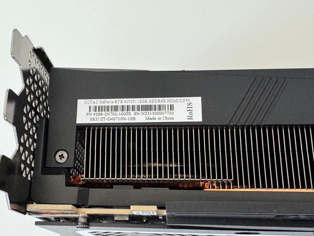 ZOTAC RTX4070Ti OEM品