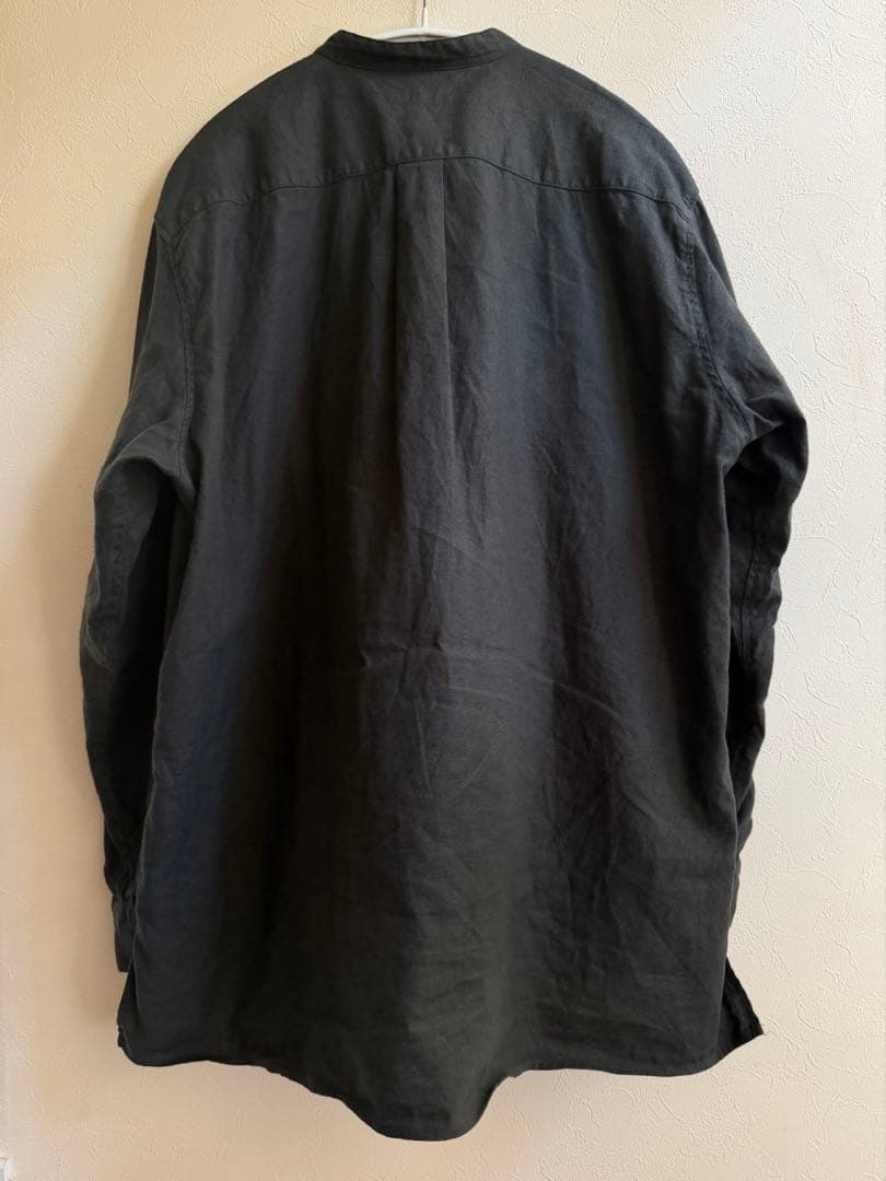 起毛リネン バンドカラーシャツ (25AW)