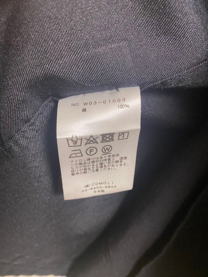 comoli　シルクネルジャケット　サイズ2