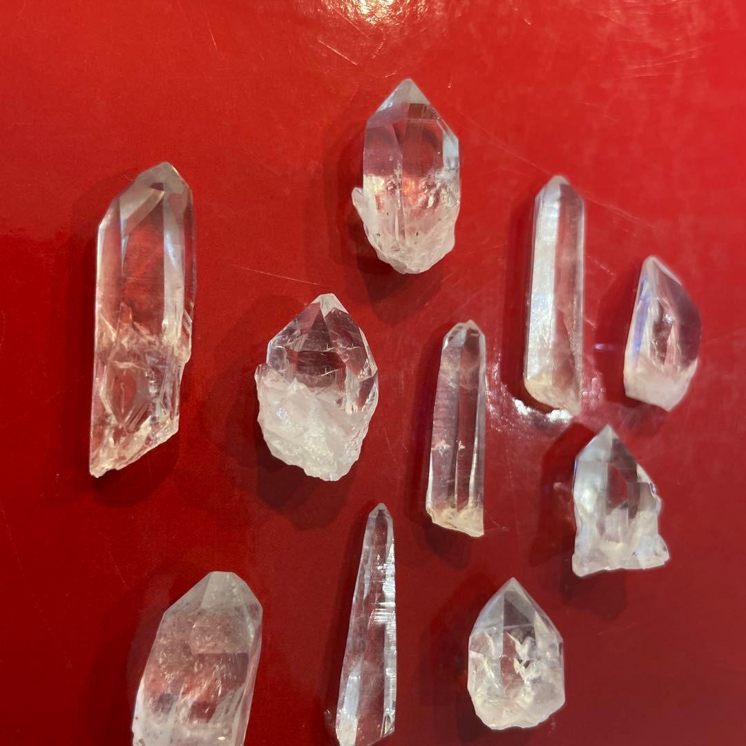 【国産鉱物】乙女鉱山産　水晶10本セット