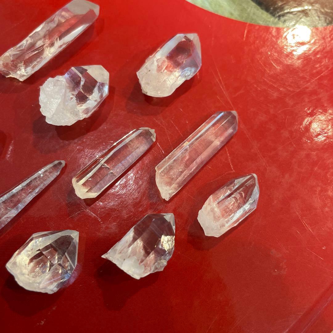 【国産鉱物】乙女鉱山産　水晶10本セット