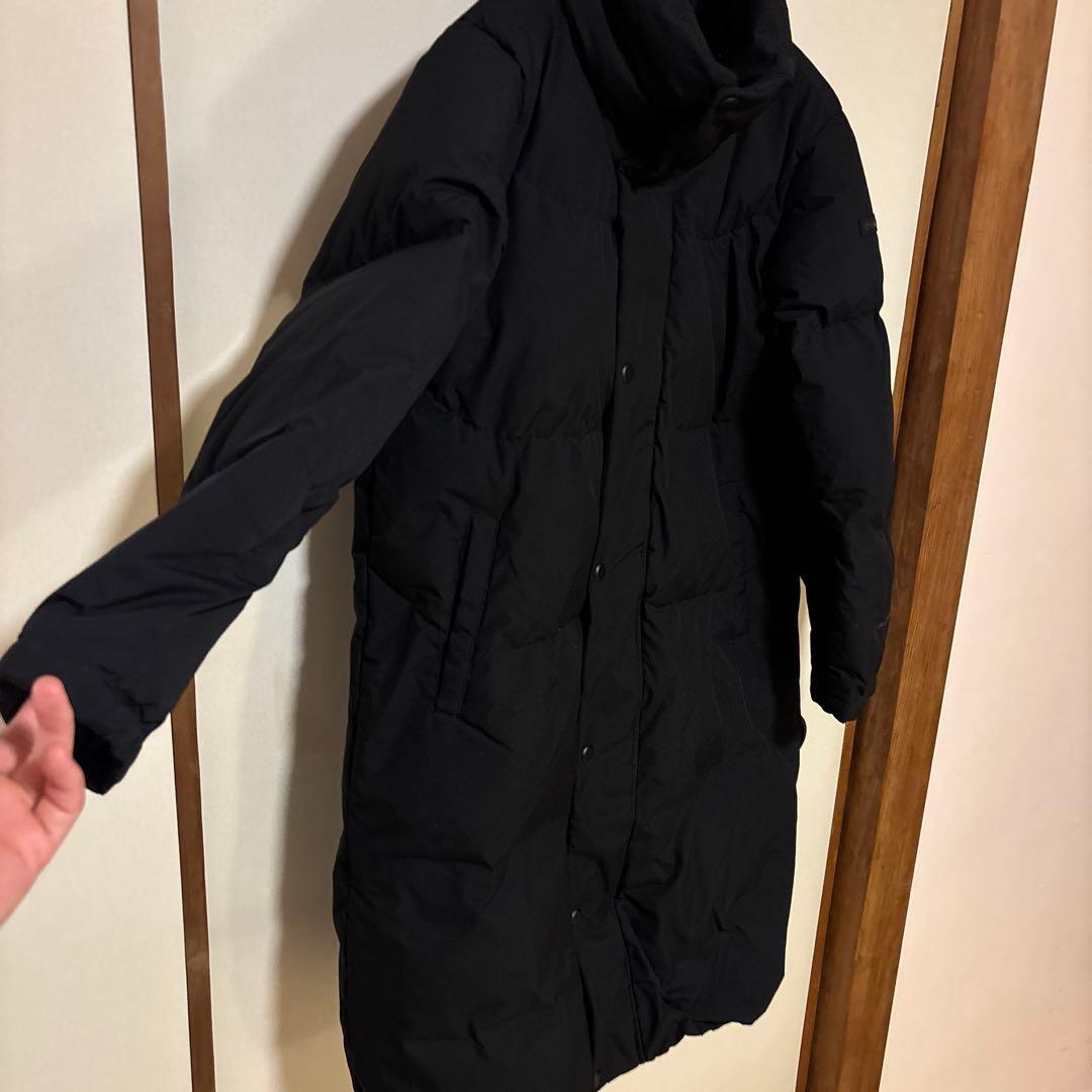 【美品】 コロンビア ロングダウン レディースM 黒 シンプル