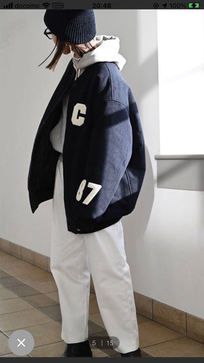 ⭐︎ YA-YA(ヤヤ) ’Whale’メルトンスタジャン⭐︎canaljean⭐︎