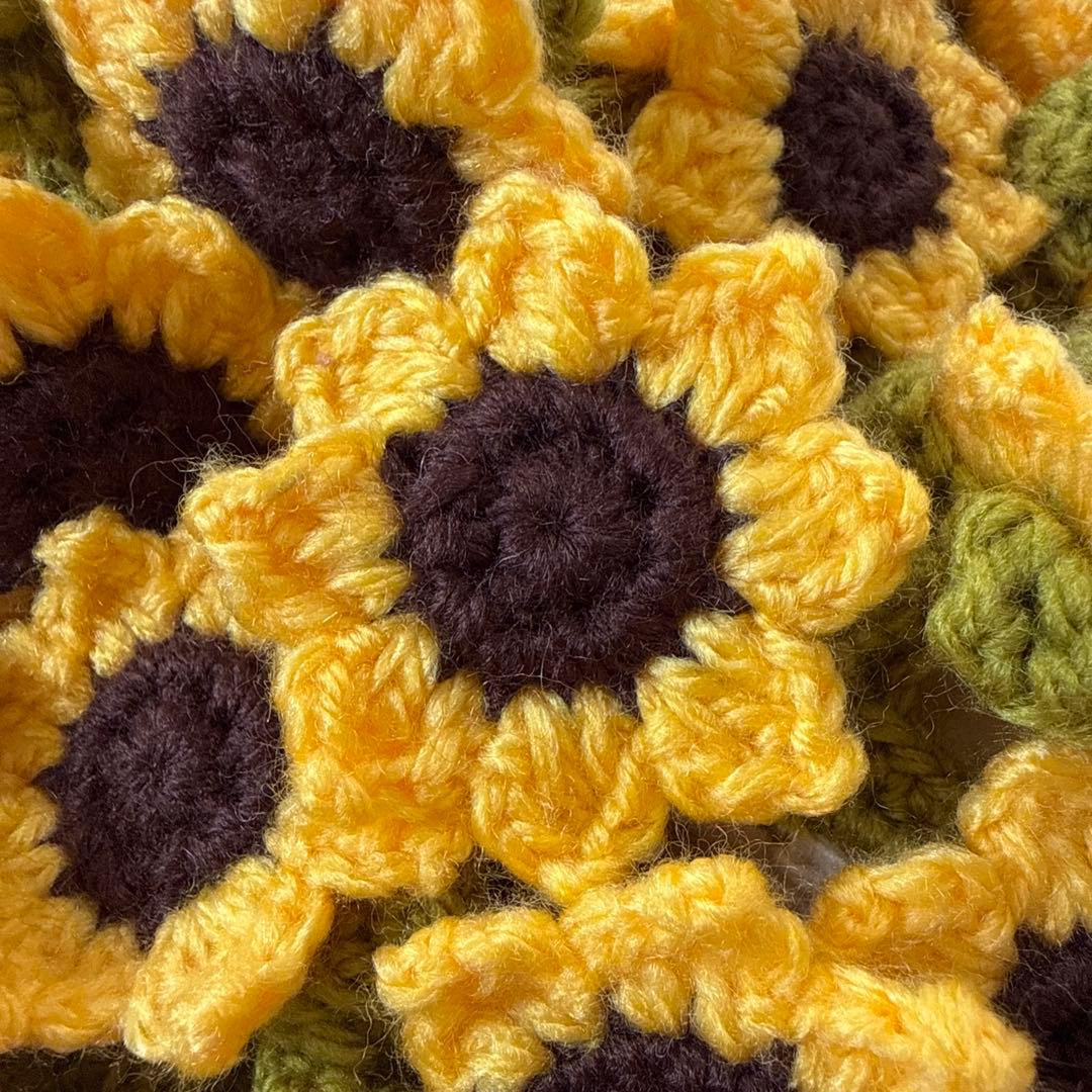 バラ•ひまわりのブーケブランケット