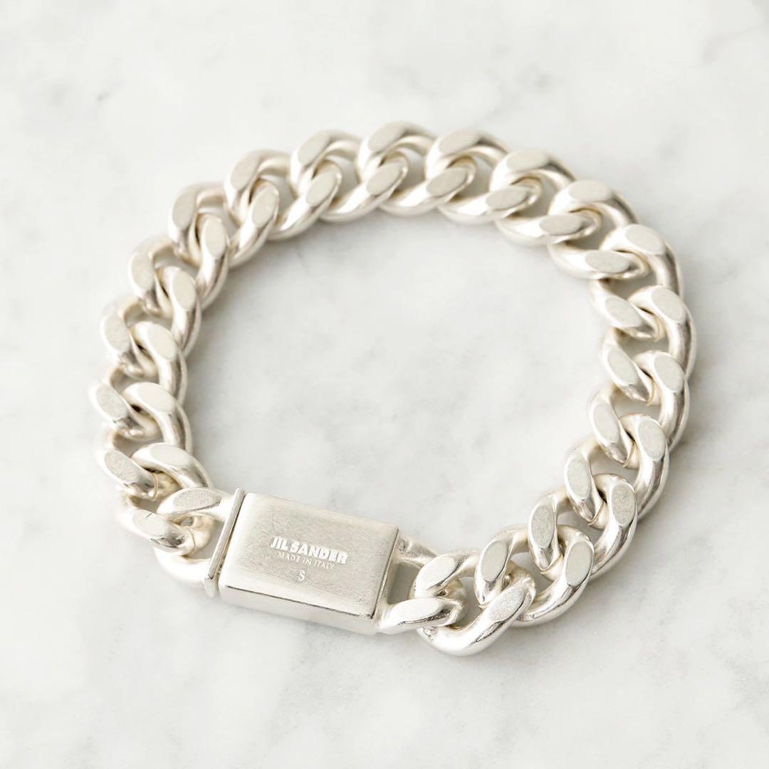 JIL SANDER ロゴチェーンブレスレット