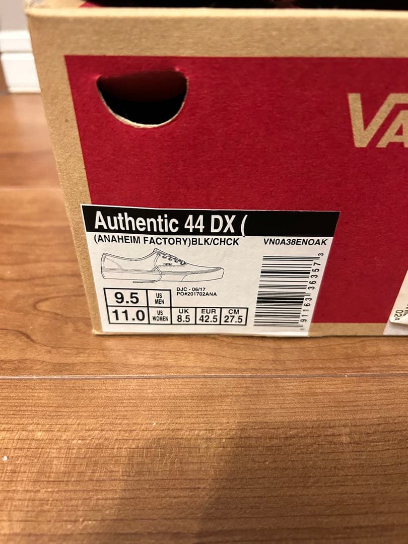 靴 VANS Authentic 44DX Anaheim Factory OG