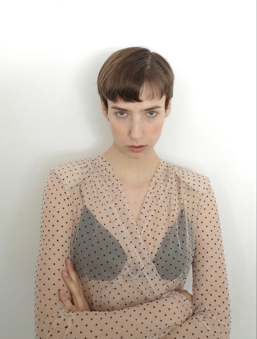 新品未使用タグ付きCLANE SHEER DRAPE BODY SUITS