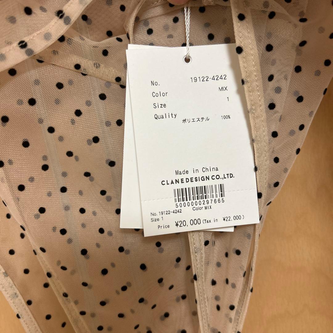 新品未使用タグ付きCLANE SHEER DRAPE BODY SUITS