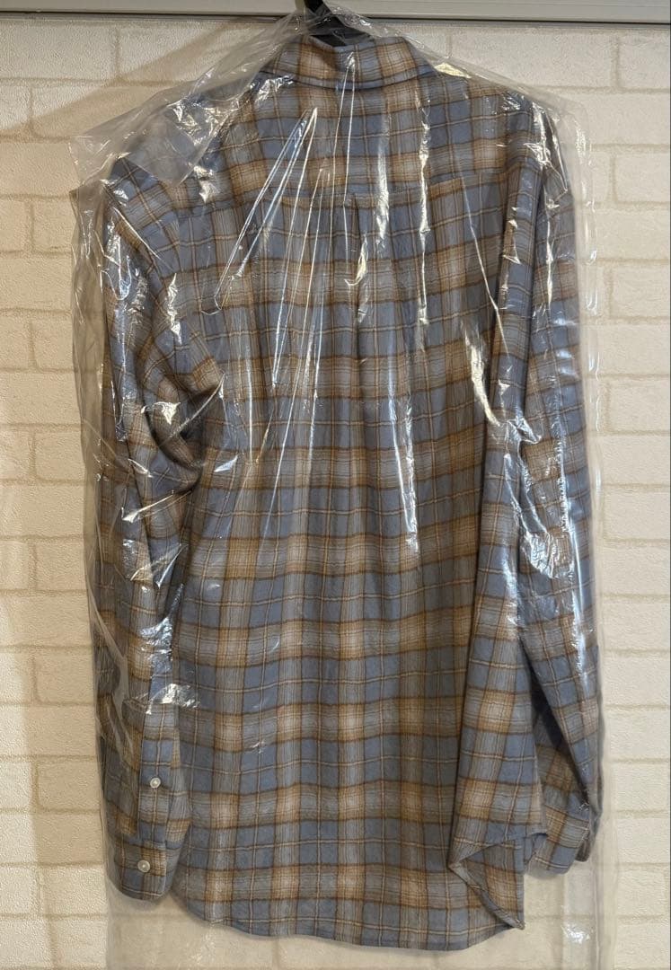 AURALEE AIRY WOOL CHECK SHIRT 25AW サイズ3