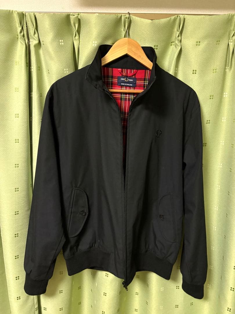 フレッドペリー FREDPERRY英国製ハリントンジャケット［ブラック］