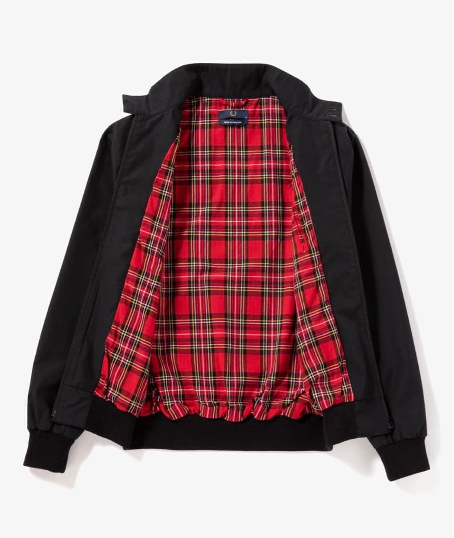 フレッドペリー FREDPERRY英国製ハリントンジャケット［ブラック］