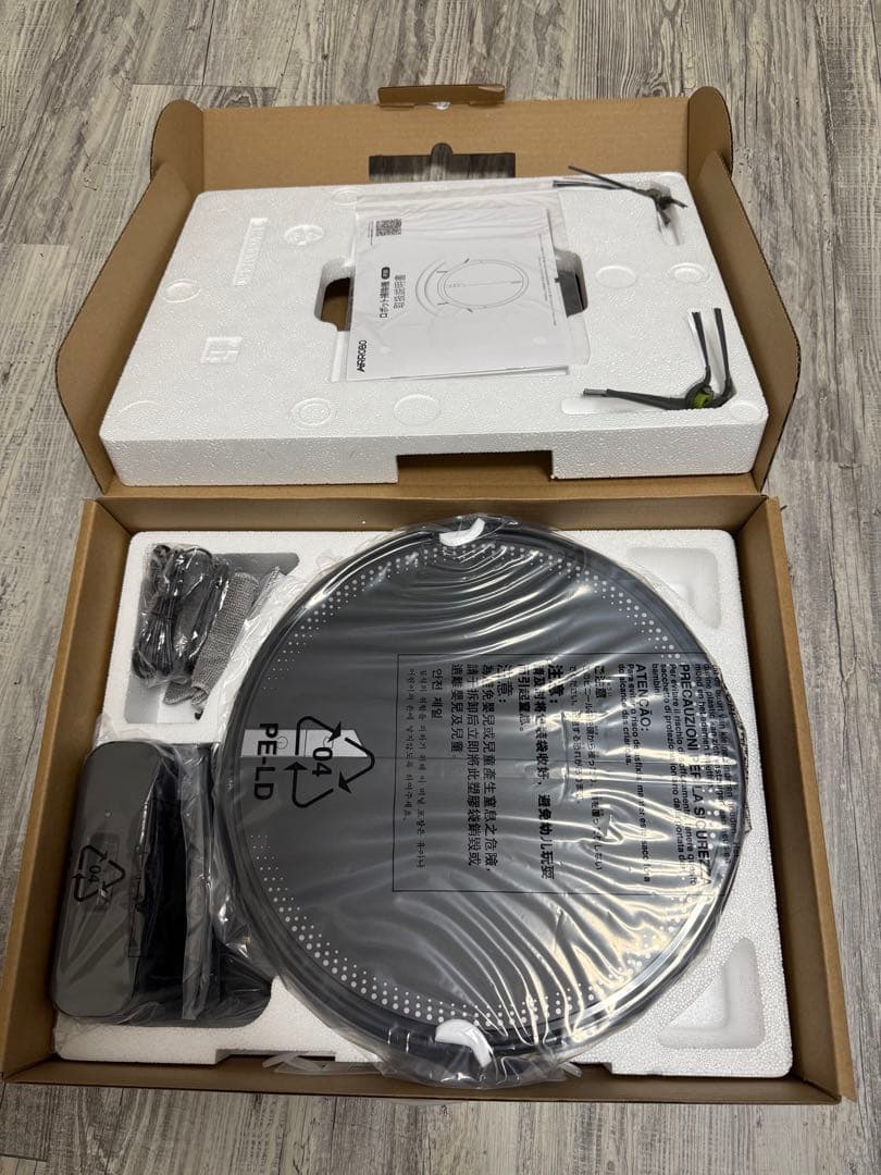 ロボット掃除機本体 ブラック 3000Pa 吸引力