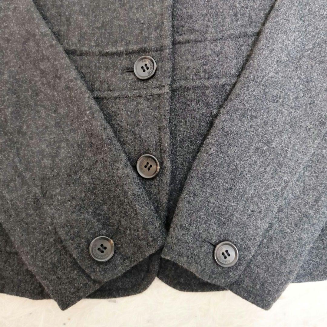 【美品】バーバリー カシミヤ混 ラビットファー　ノバチェック　ジャケット 40