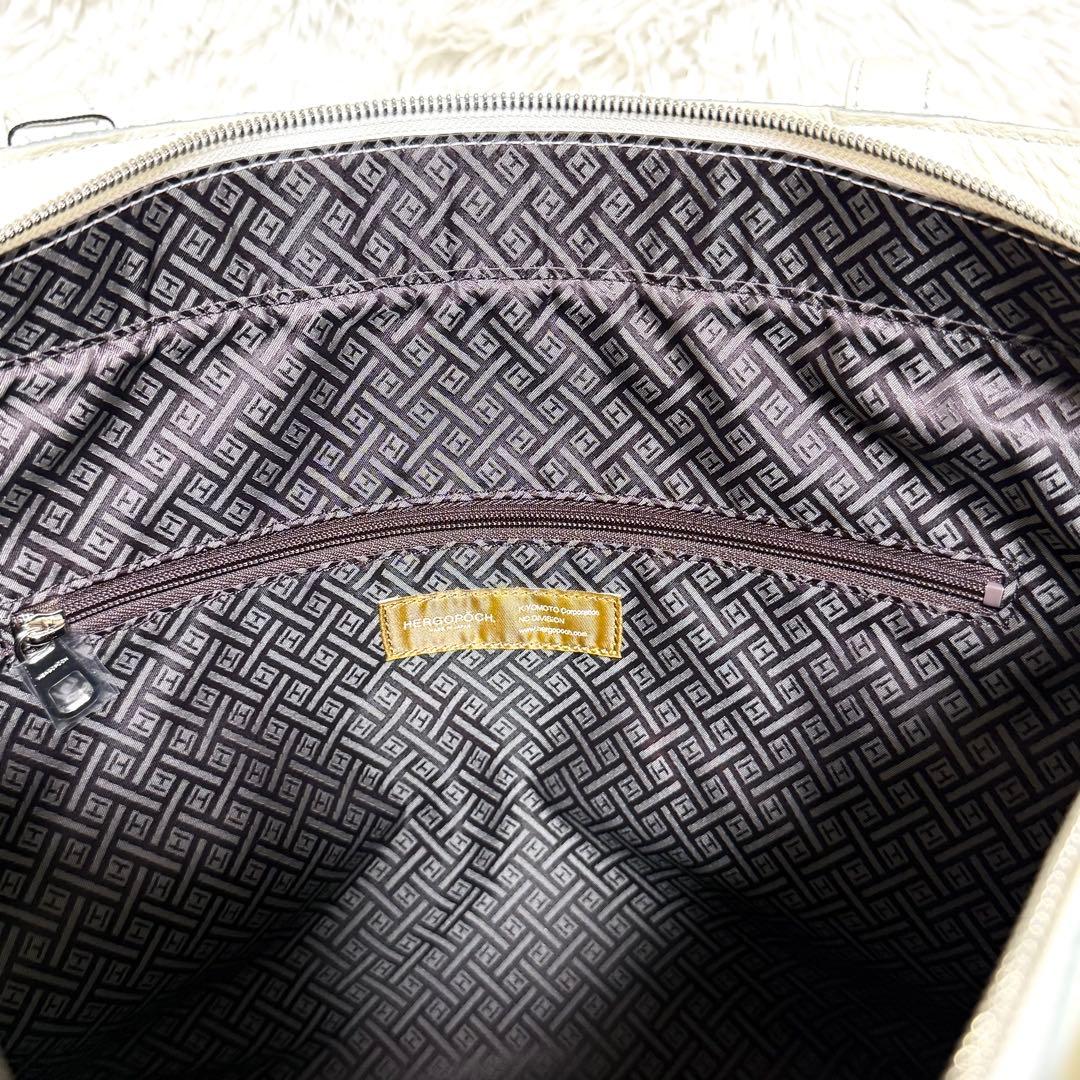 未使用 HERGOPOCH エルゴポック ソフトシュリンクレザー トートバッグ