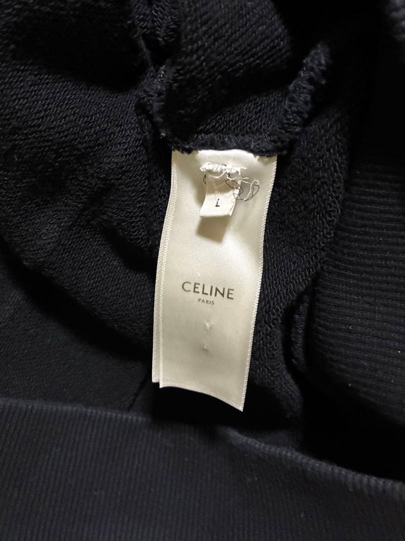 ⭐*︎様 CELINE セリーヌ ロゴ プリント ルーズ　プルオーバー パーカー