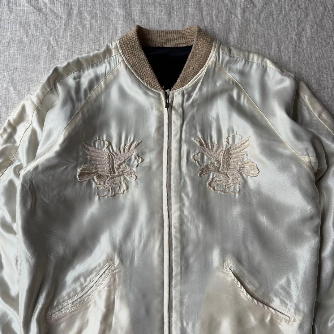 東洋エンタープライズ GOLD ゴールド 別珍×サテン リバーシブル スカジャン