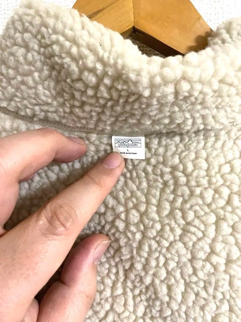 Patagonia フリースダウンベスト ベージュ　リバーシブル